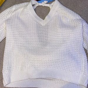forever 21 white sweater